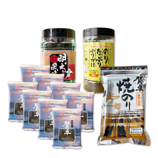 丸政水産セット(島商ップグッズ+各種味付のり/ふりかけ)